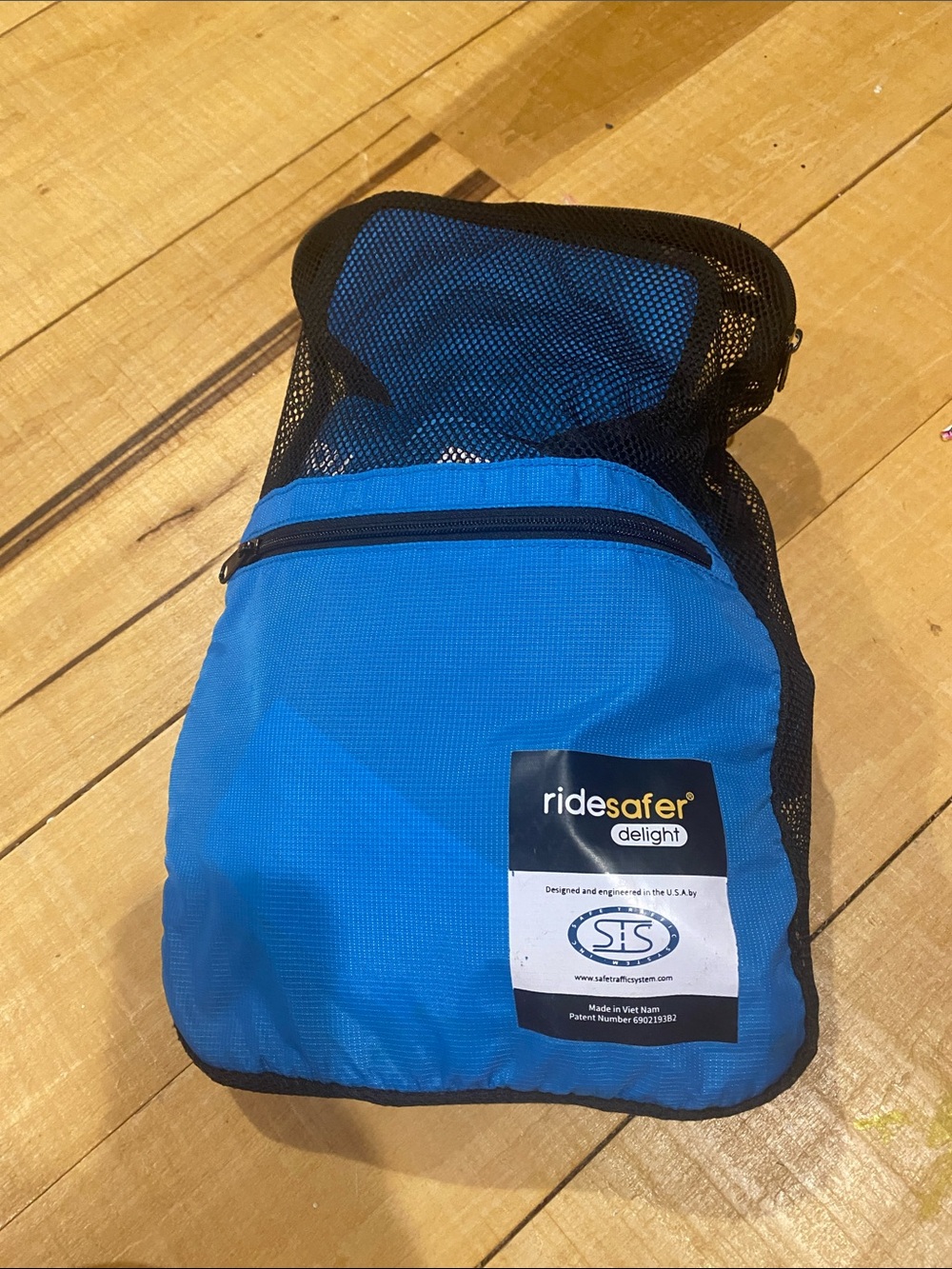 Delight Blue Mesh Travel Bag